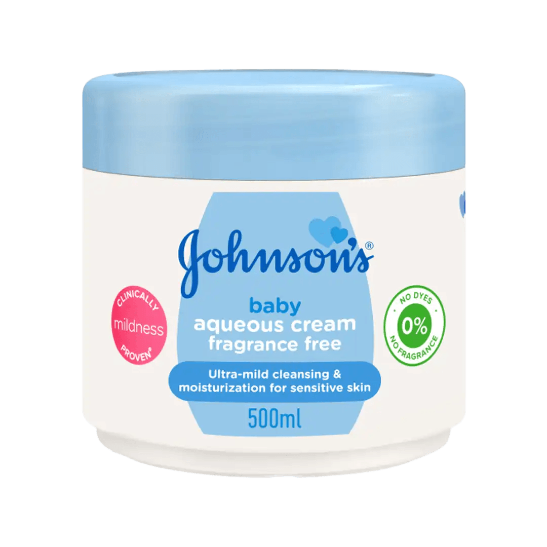 Johnson's Baby Fragrance Free Aqueous Cream, 500ml - Vaids Pharmacy