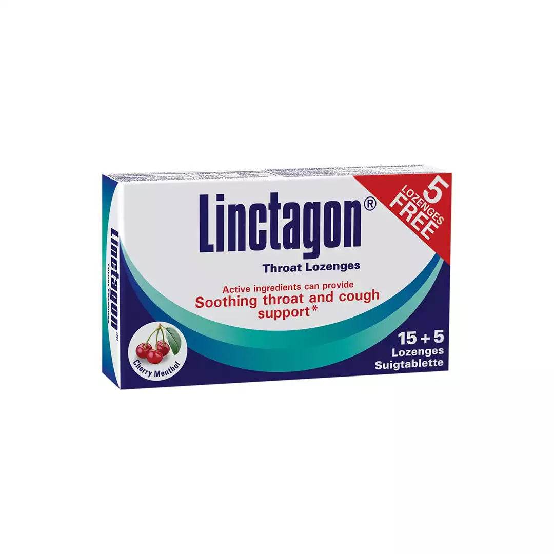 Linctagon Throat Lozenges Cherry Menthol, 15's - Vaids Pharmacy