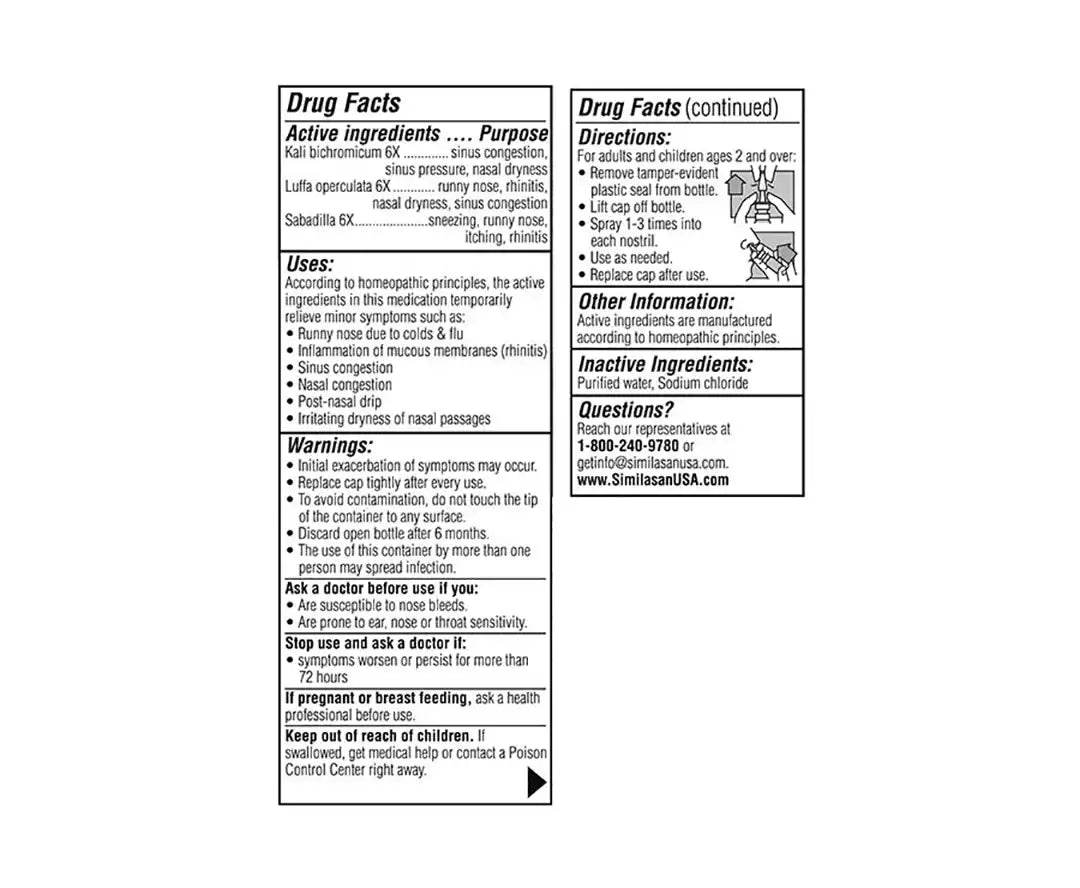 Coyne Healthcare Similasan Sinus Relief, 20ml - Vaids Pharmacy