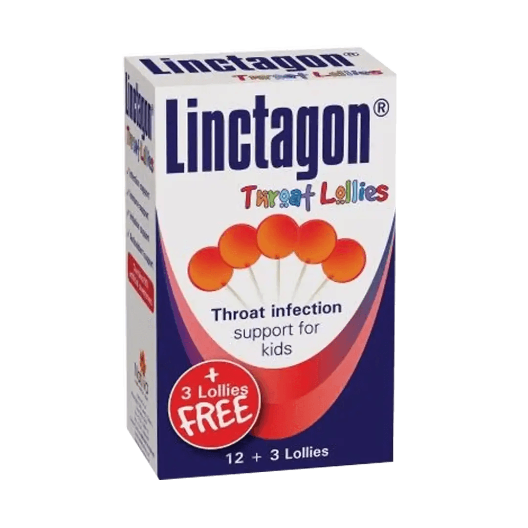 Linctagon Junior Throat Lollies, 12's - Vaids Pharmacy