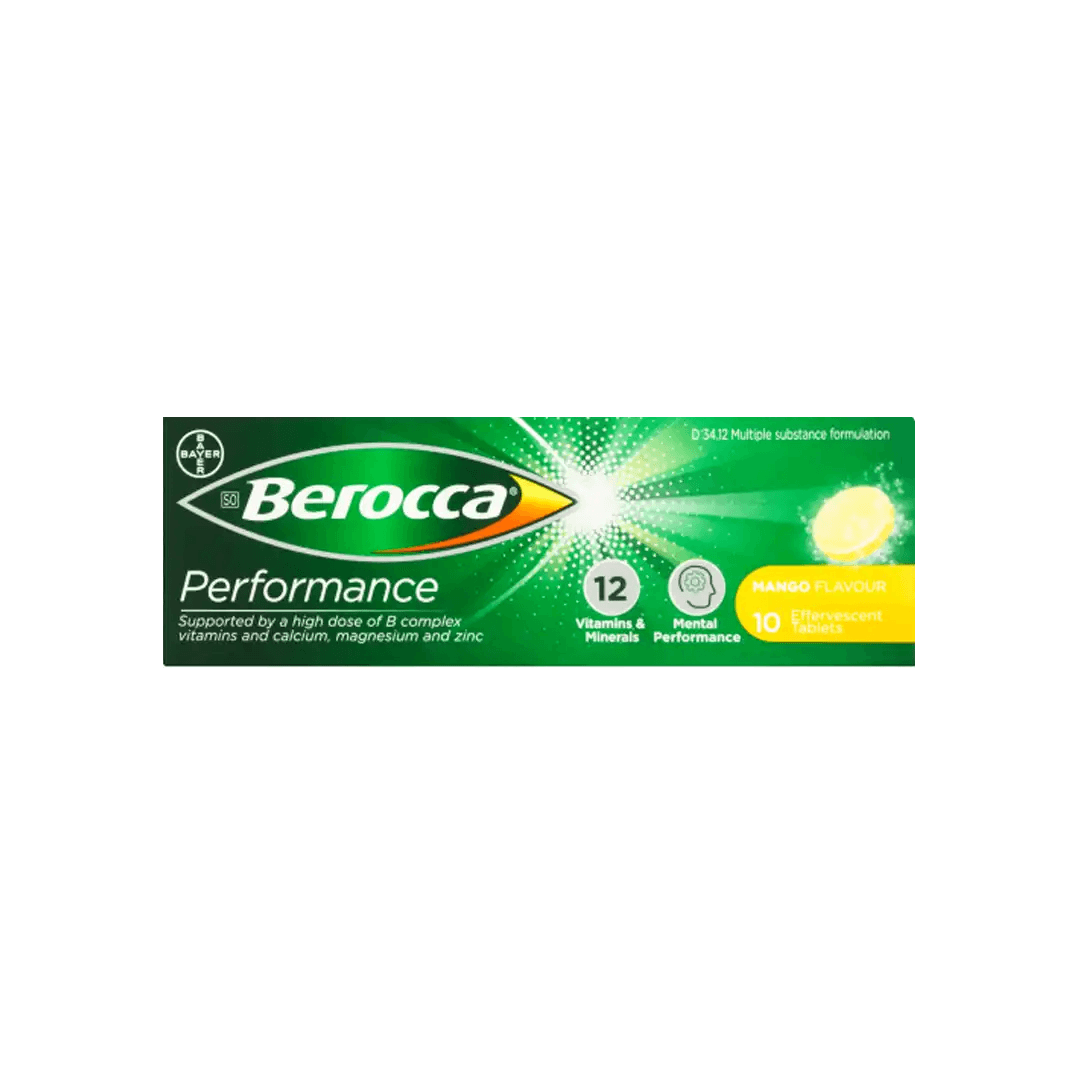 Berocca Mango Effervescent Tablets, 10's - Vaids Pharmacy