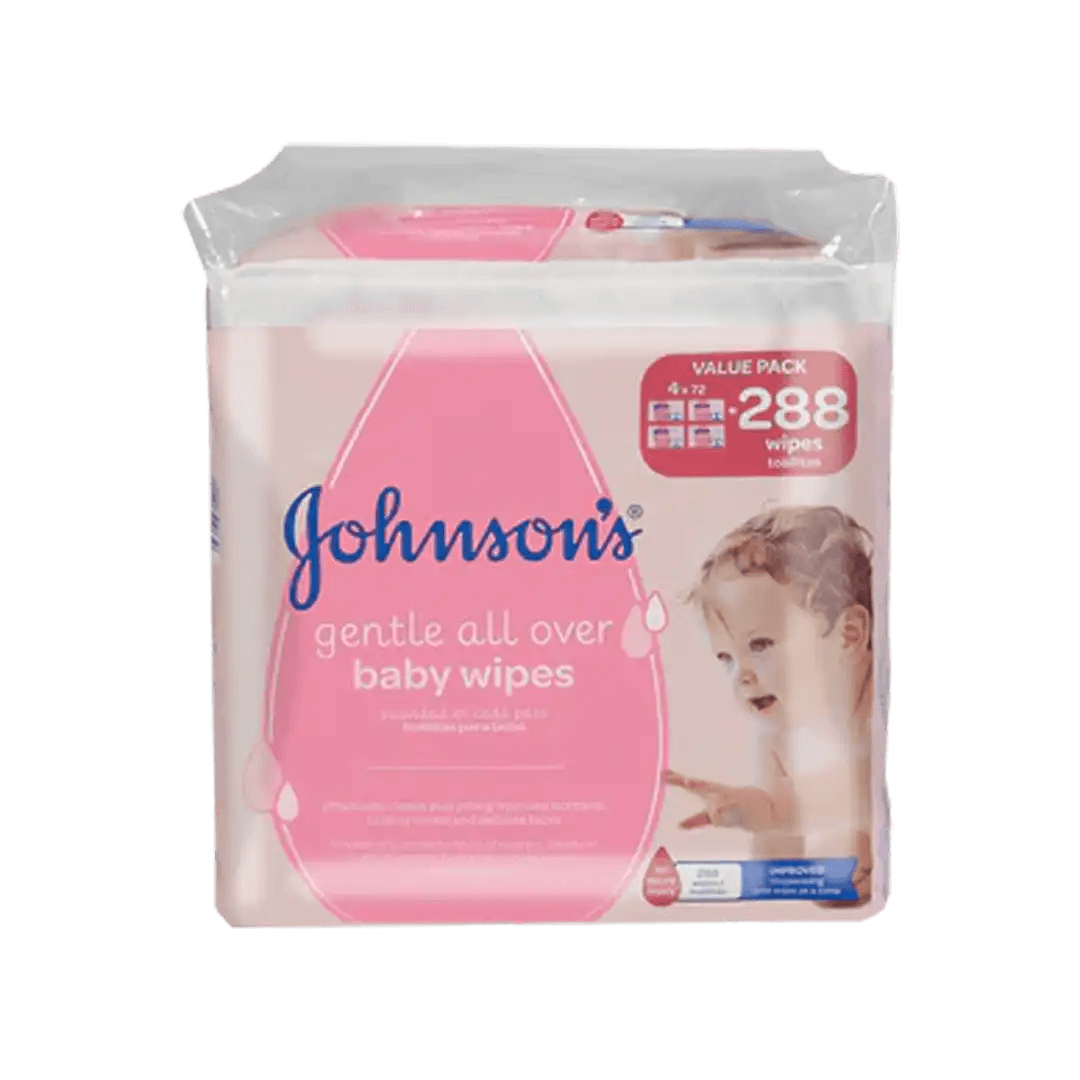 Johnson's Gentle All Over Baby Wipes, 288's - Vaids Pharmacy