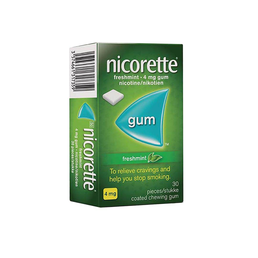 Nicorette Gum 4mg Assorted, 30's - Vaids Pharmacy