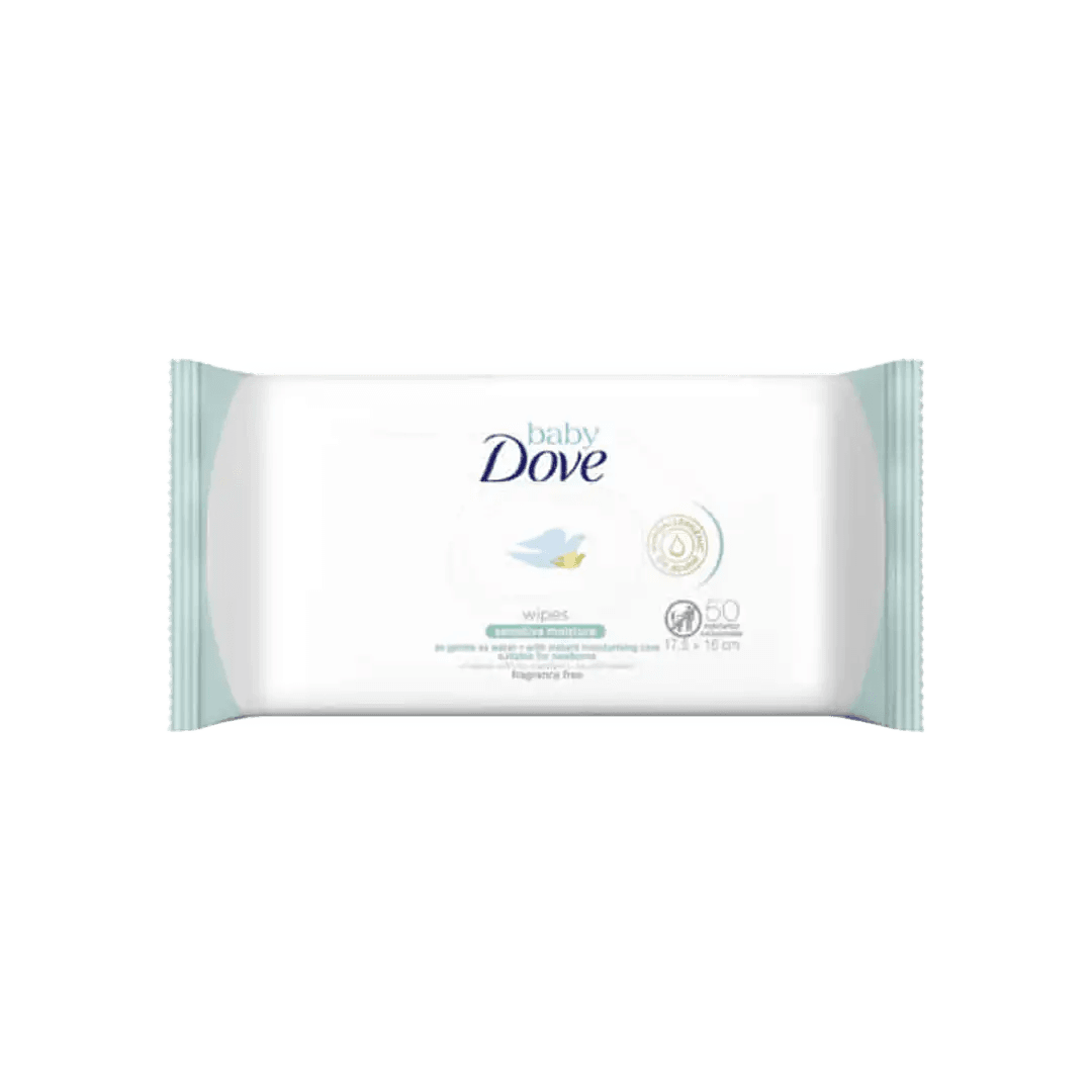 Dove Baby Wipes Sensitive Moisture, 50's - Vaids Pharmacy