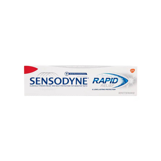 Sensodyne Rapid Relief Whitening Toothpaste, 75ml - Vaids Pharmacy