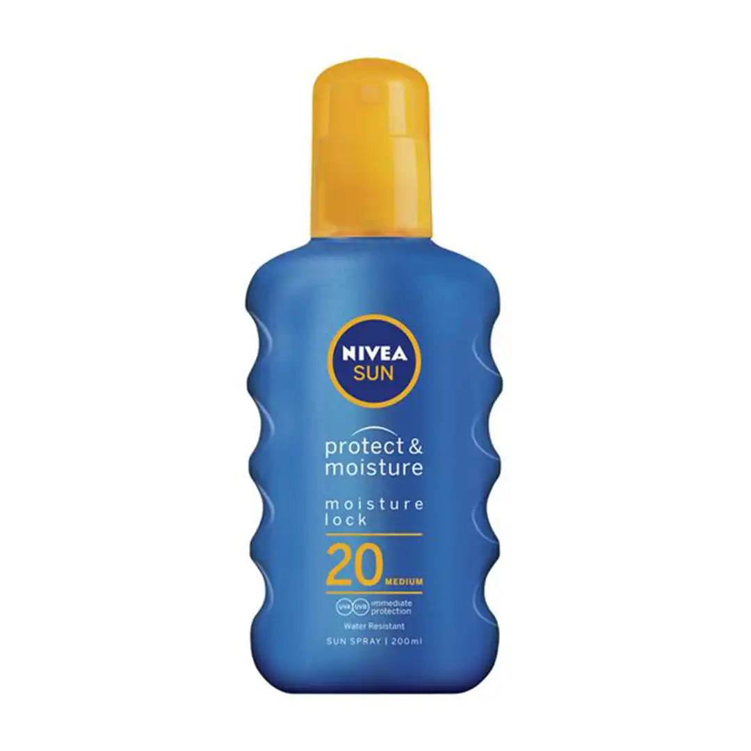 Nivea Sun Protect & Moisture Sun Spray Spf20 Sunscreen, 200ml - Vaids Pharmacy