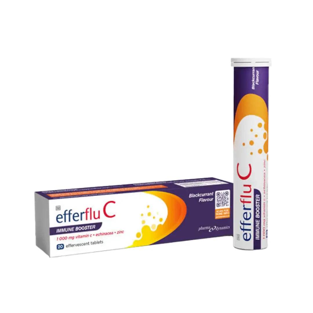 Efferflu C Immune Plus Effervecent Tablets 20's, Blackcurrent - Vaids Pharmacy