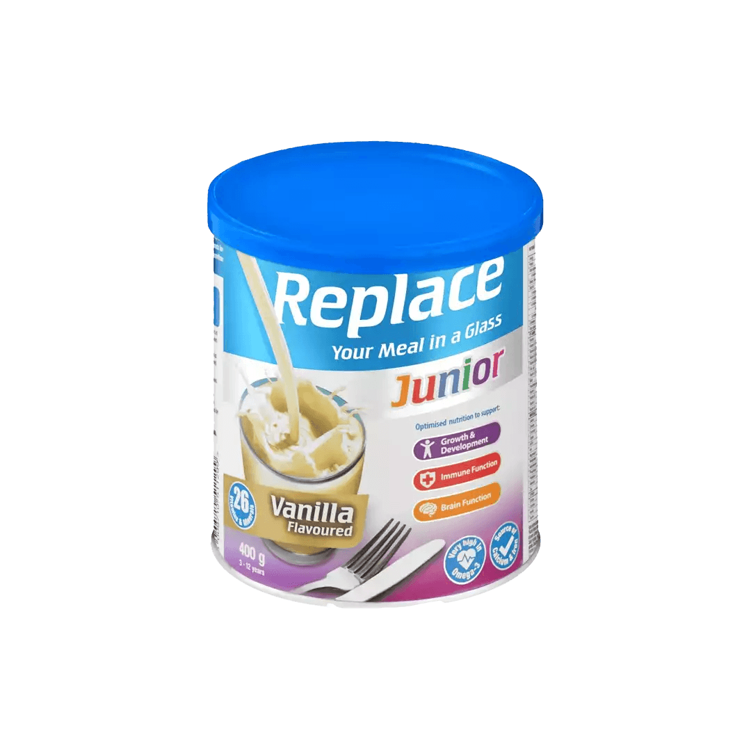 Replace Junior Assorted Flavours, 400g - Vaids Pharmacy