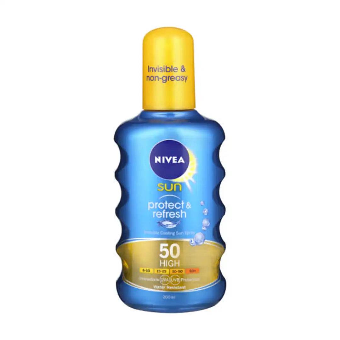 Nivea Sun Protect & Refresh Invisible Cooling Spray Spf50 Sunscreen, 200ml - Vaids Pharmacy
