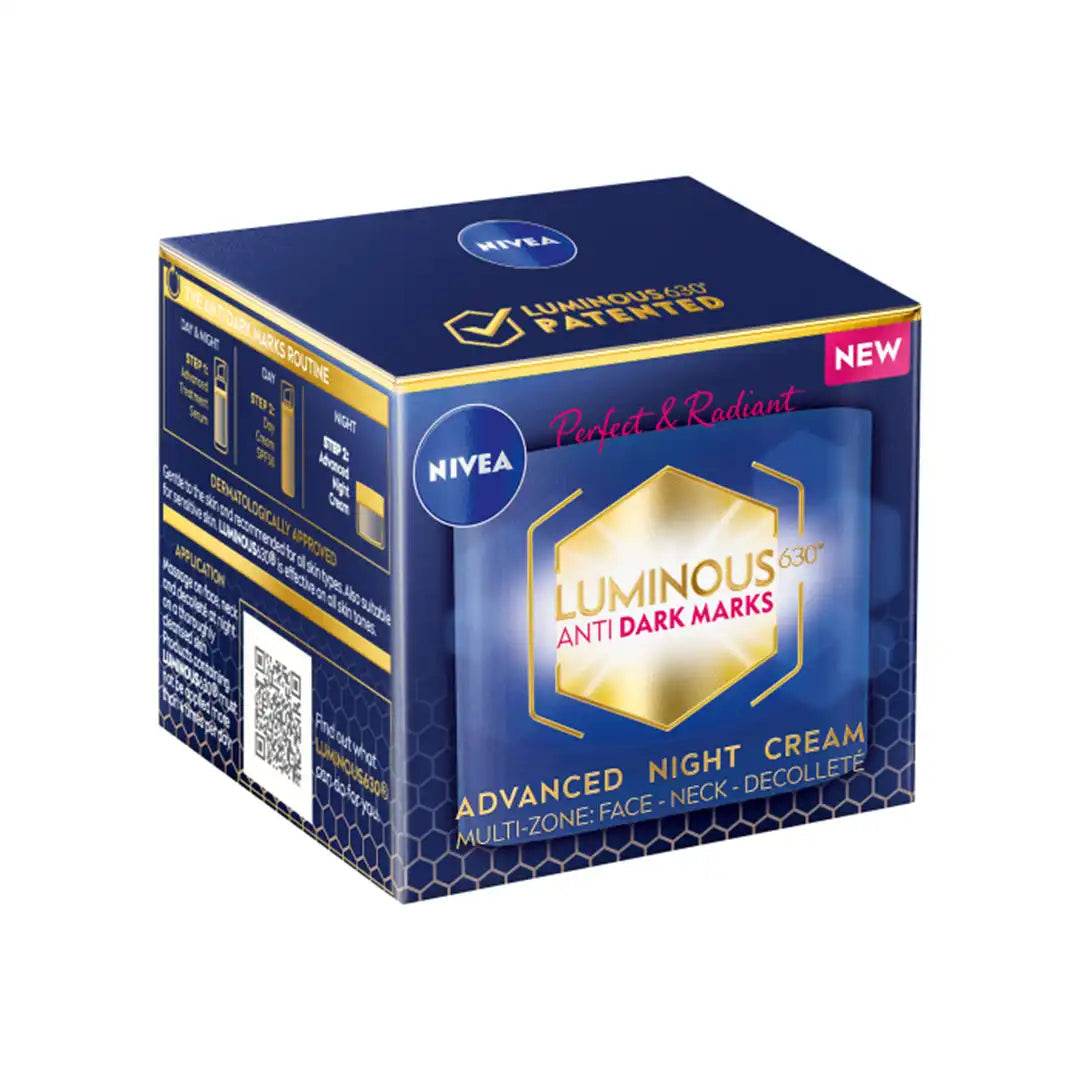 Nivea Perfect & Radiant Luminous 630 Night Cream, 50 ml - Vaids Pharmacy