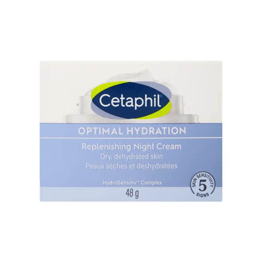 Cetaphil Optimal Hydration Replenishing Night Cream, 48g - Vaids Pharmacy