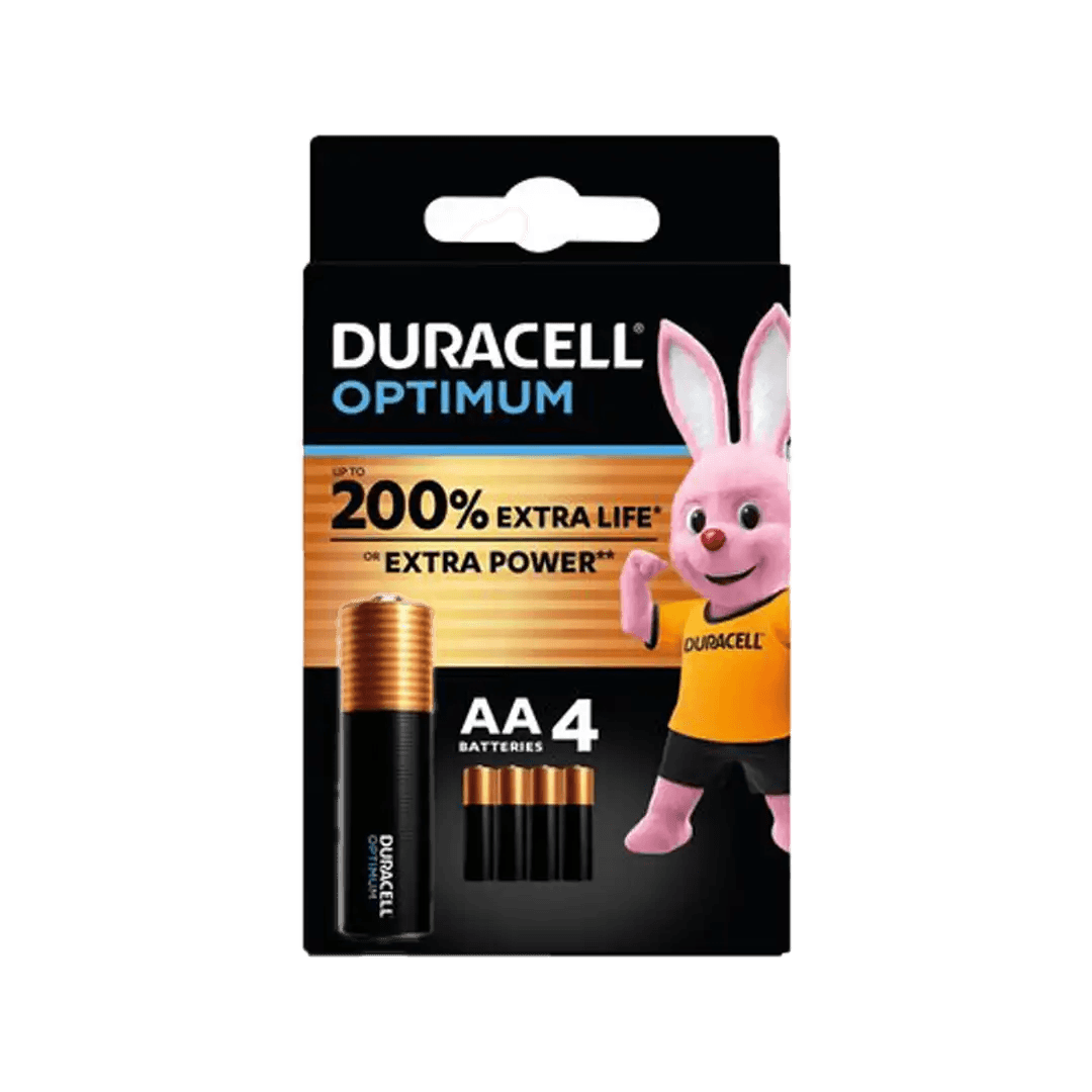 Duracell Optimum AA Batteries, 4 Pack - Vaids Pharmacy