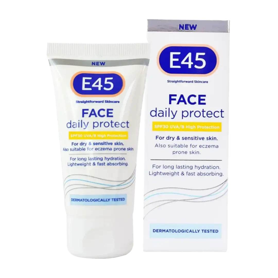 E45 Daily Face Cream SPF30, 50ml - Vaids Pharmacy