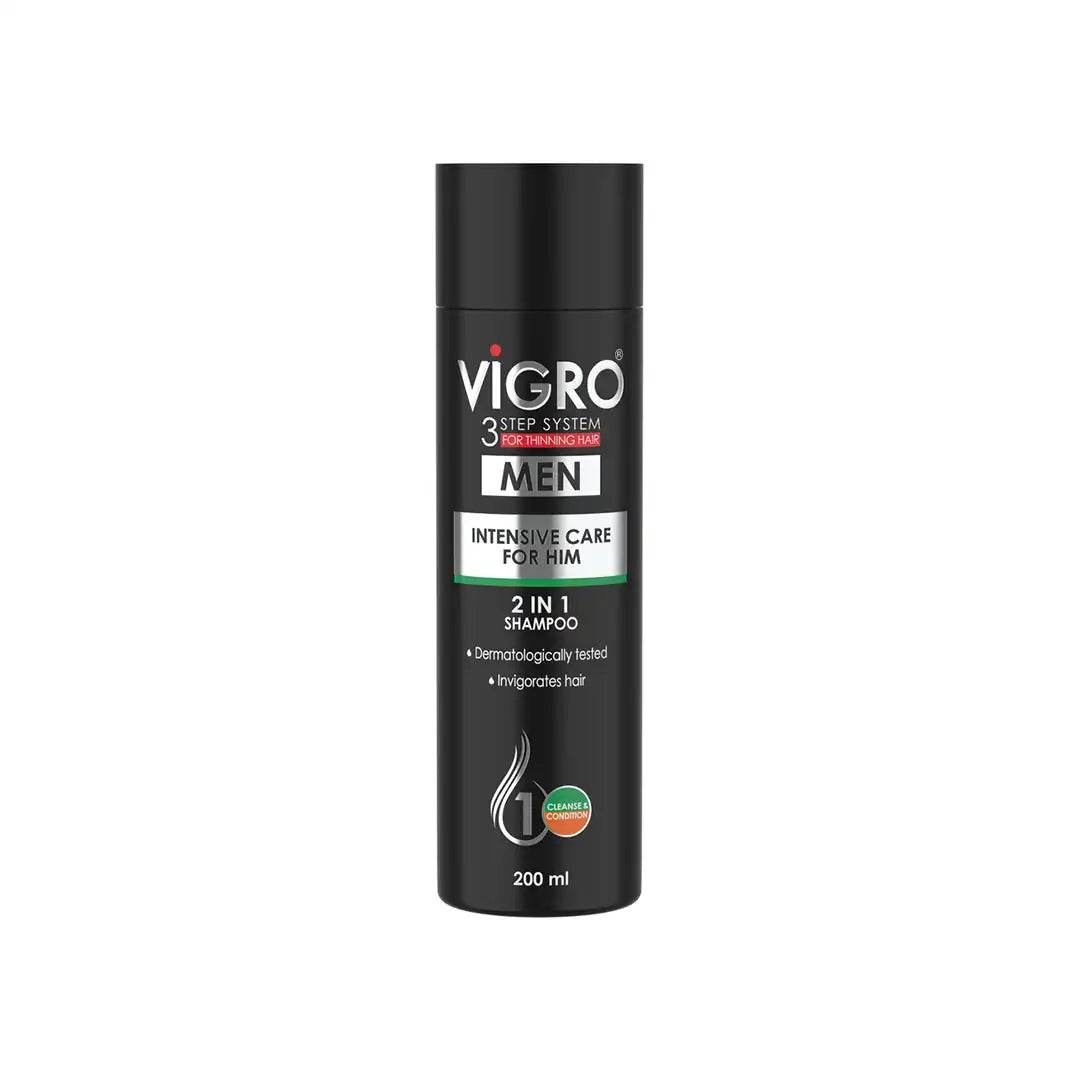 Vigro Men 2-in-1 Shampoo, 200ml - Vaids Pharmacy