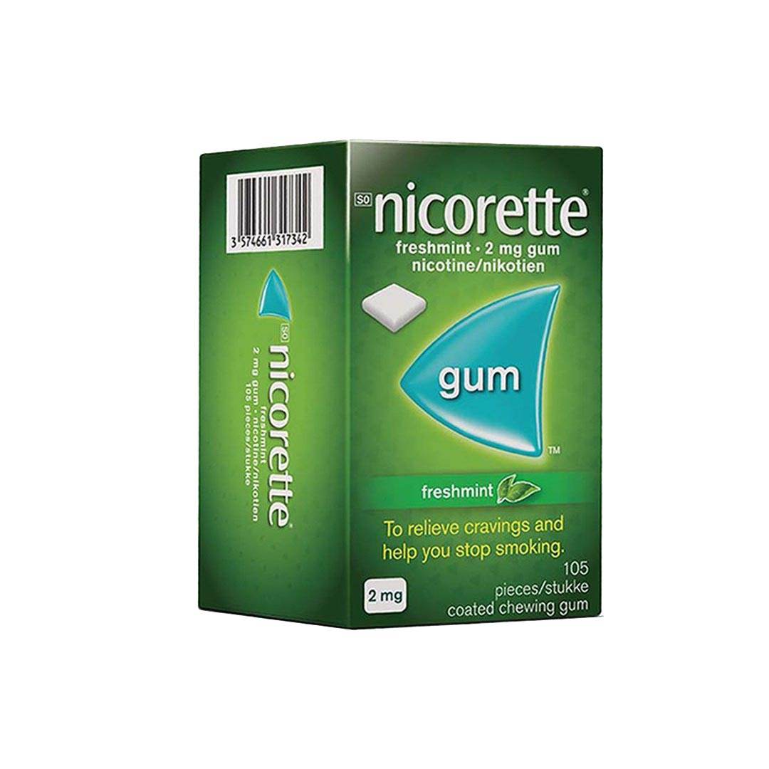 Nicorette 2mg Coated Gum Assorted, 105's - Vaids Pharmacy