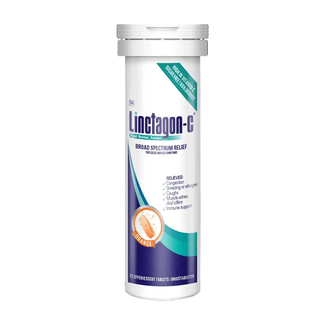 Linctagon-C Orange Eff Tablets, 12's - Vaids Pharmacy