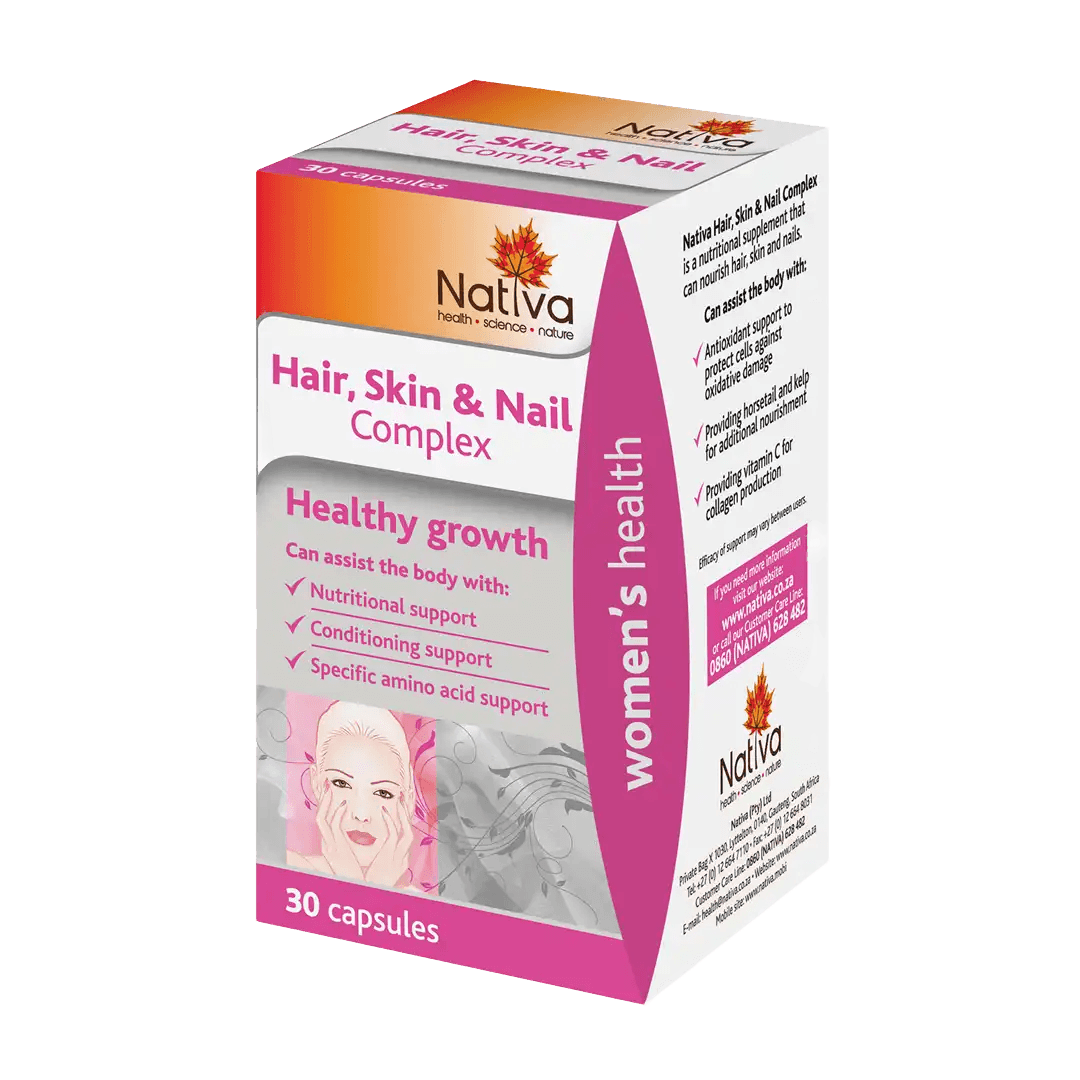 Nativa Hair Skin and Nail Complex Capsules, 30's - Vaids Pharmacy