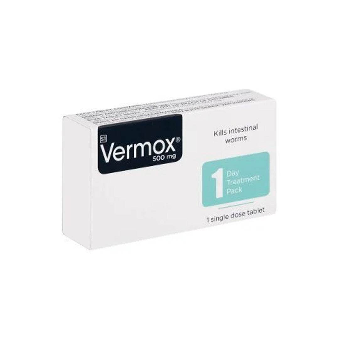 Vermox 500mg Tablet, 1's - Vaids Pharmacy