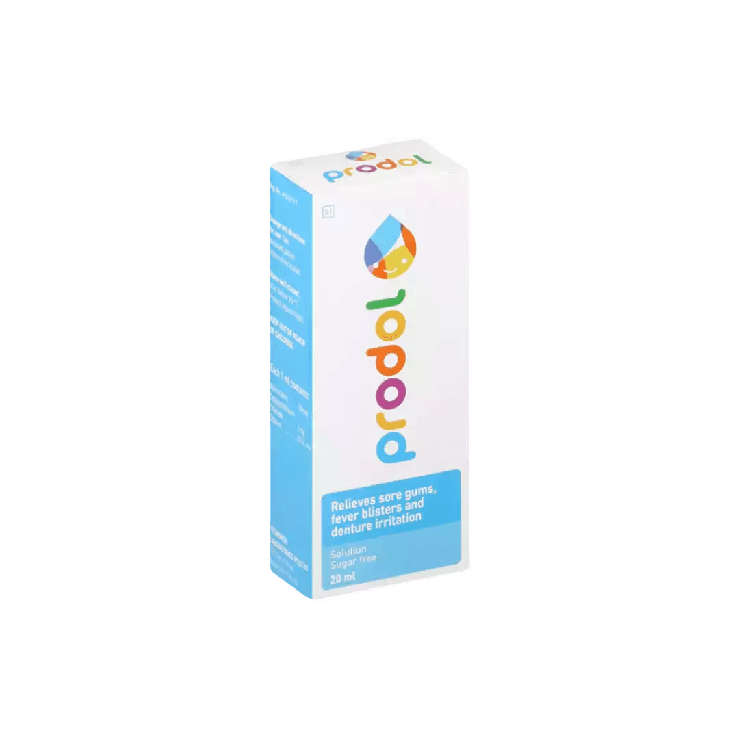 Prodol Teething Syrup, 20ml - Vaids Pharmacy