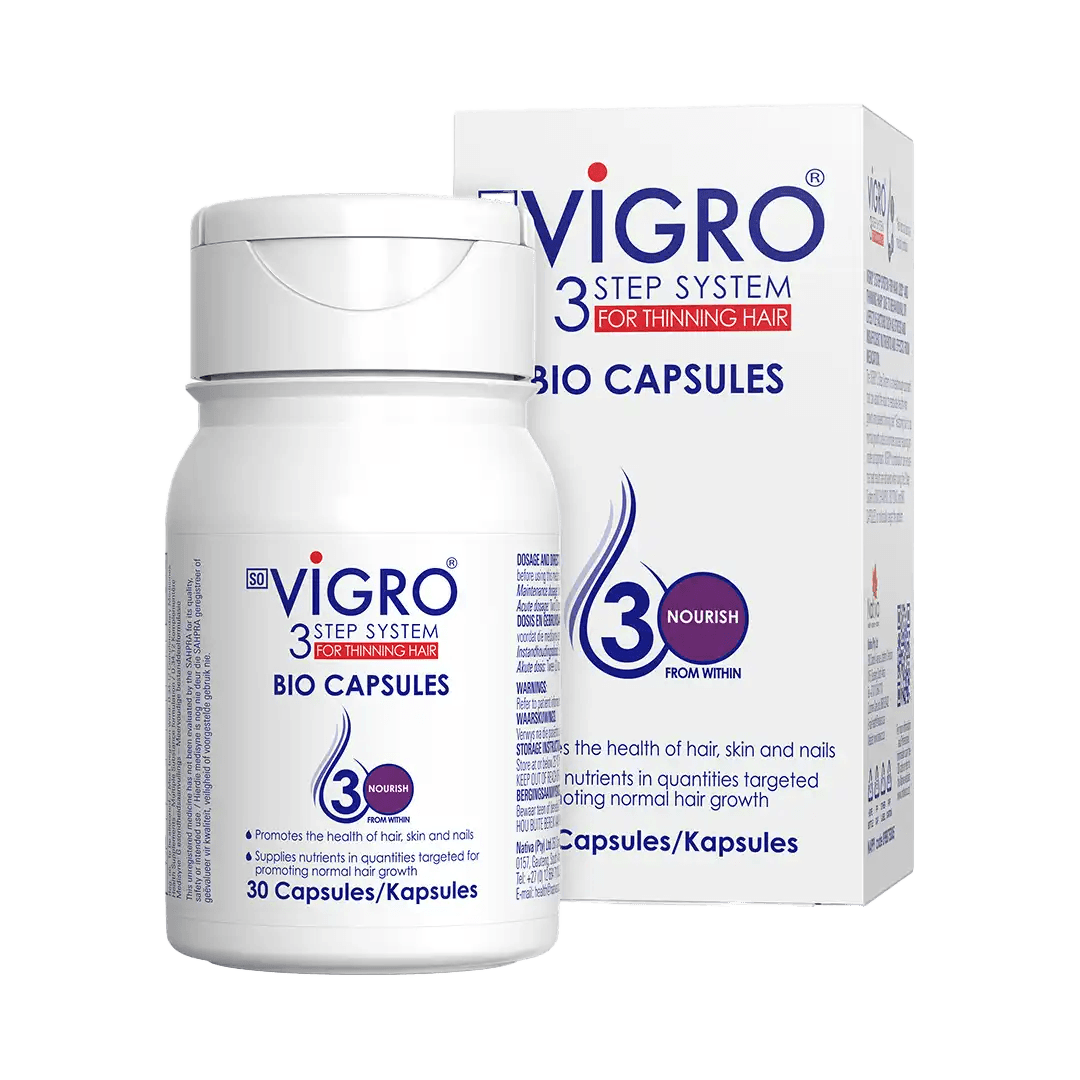 Vigro Hair Supplement Capsules, 30's - Vaids Pharmacy