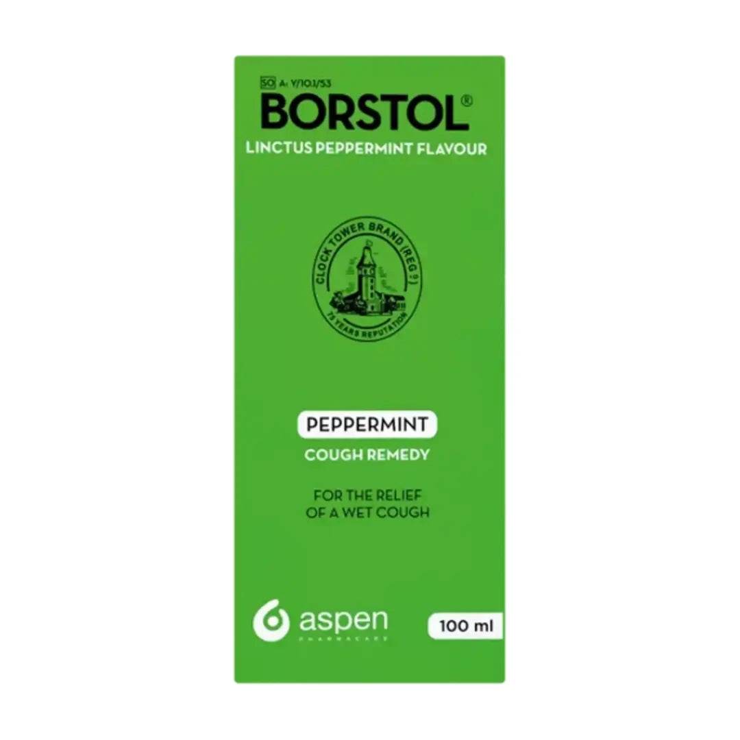 Borstol Peppermint Cough Syrup, 100ml - Vaids PharmacyBorstol Peppermint Cough Syrup, 100mlBorstolVaids Pharmacy802124