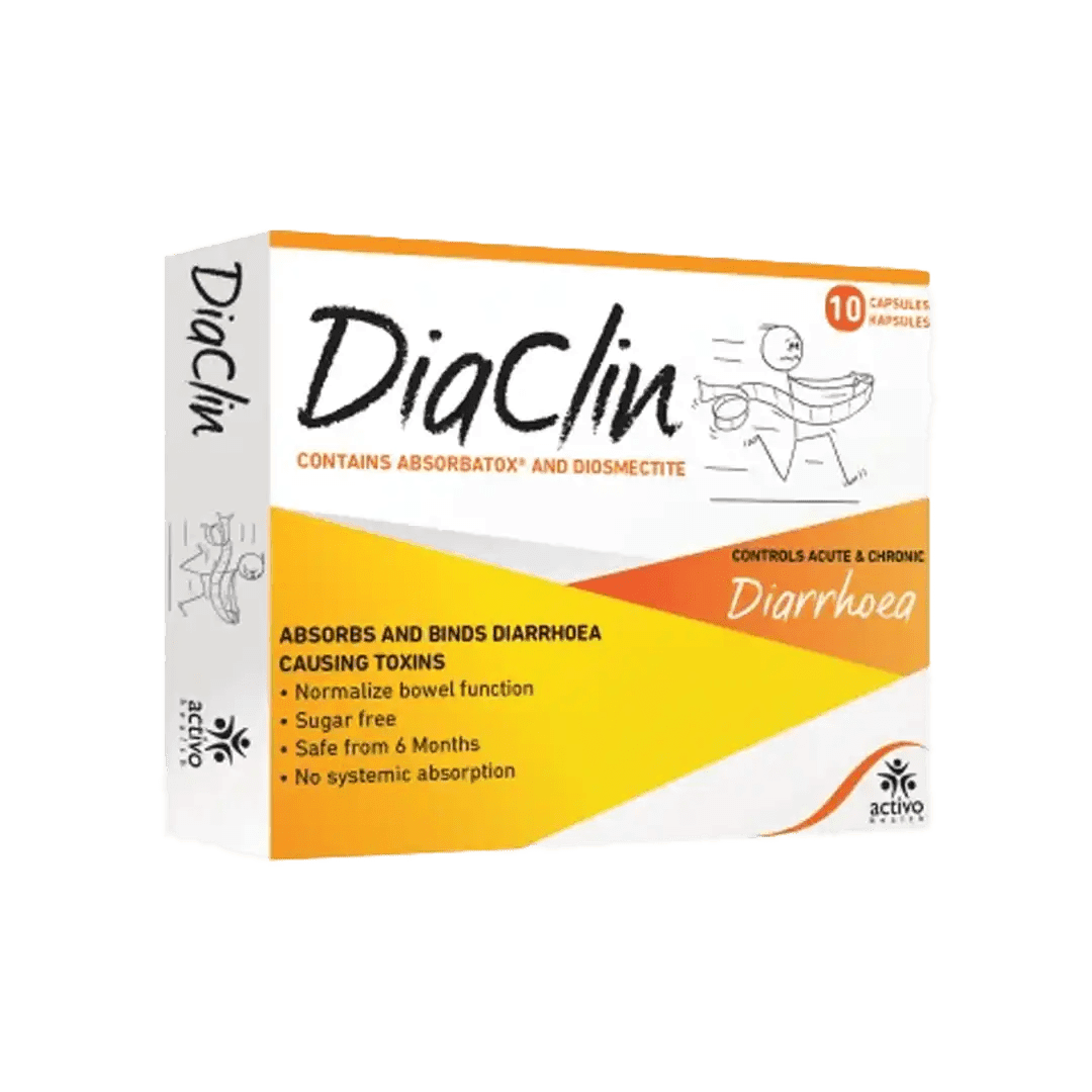 Diaclin Capsules, 10's - Vaids PharmacyDiaclin Capsules, 10'sActivo HealthVaids Pharmacy224557