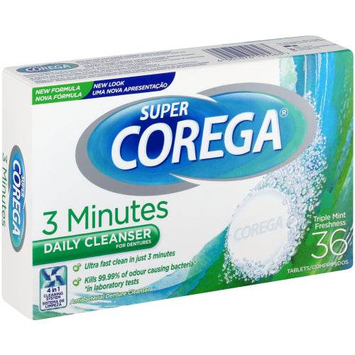 Corega Denture Cleanser Tablets, 36's - Vaids Pharmacy
