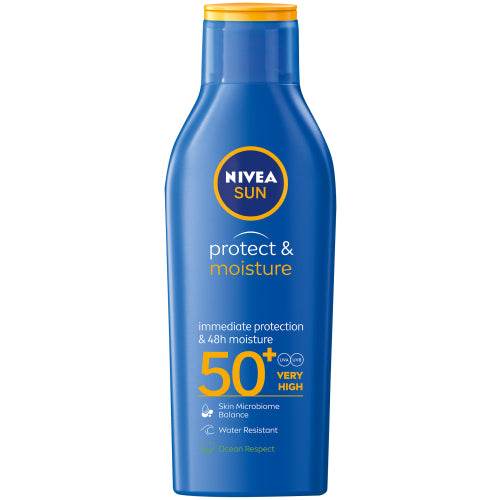 Nivea Sun Moist Lot SPF50+, 200ml - Vaids Pharmacy