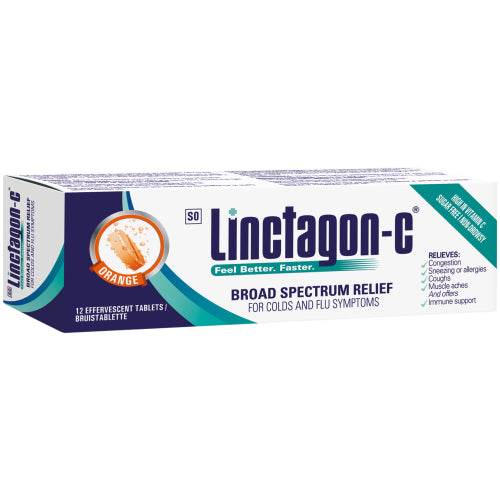 Linctagon-C Effervescent Orange Tablets, 20's - Vaids Pharmacy