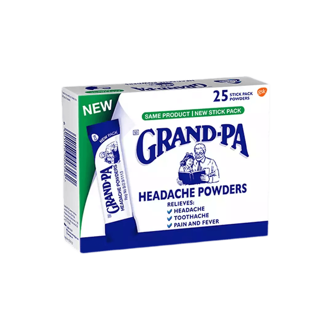 Grand - Pa Headache Powder Sticks, 25's - Vaids PharmacyGrand - Pa Headache Powder Sticks, 25'sGrand - PaVaids Pharmacy253854