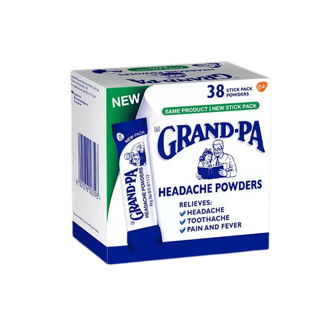Grand - Pa Headache Powders, 38's - Vaids PharmacyGrand - Pa Headache Powders, 38'sGrand - PaVaids Pharmacy822612054