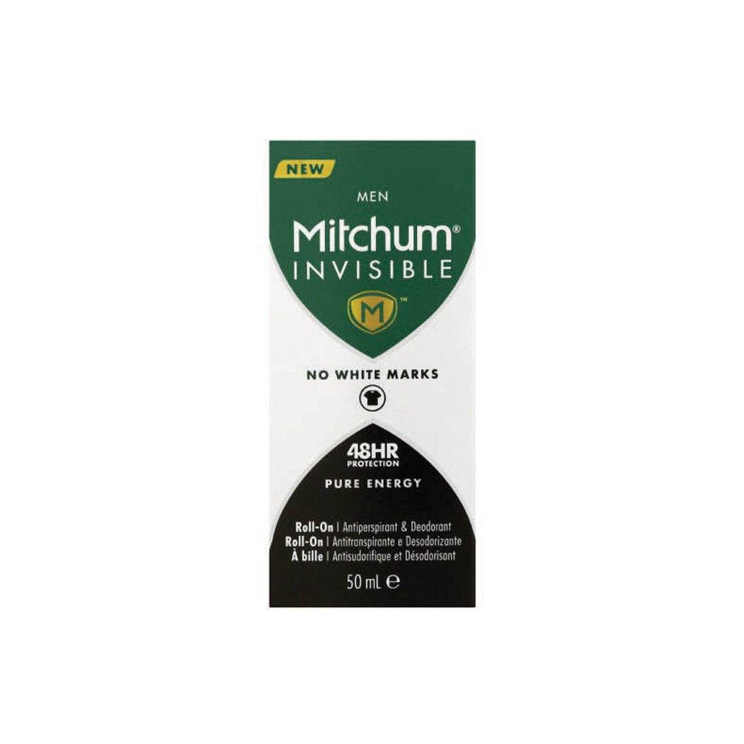 Mitchum Invisible Roll On Men Pure Energy, 50ml - Vaids PharmacyMitchum Invisible Roll On Men Pure Energy, 50mlMitchumVaids Pharmacy242170