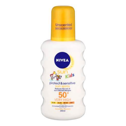 Nivea Sun Kids Protect & Sensitive SPF50+, 200ml - Vaids Pharmacy