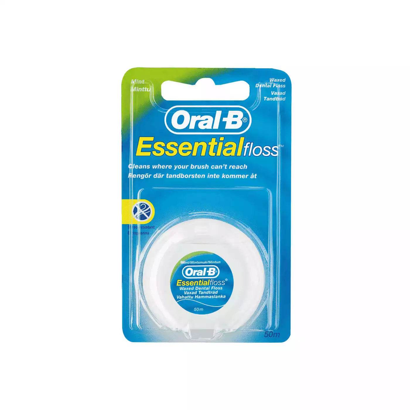 Oral - B Essential Floss Mint Waxed, 50m - Vaids PharmacyOral - B Essential Floss Mint Waxed, 50mOral - BVaids Pharmacy44075