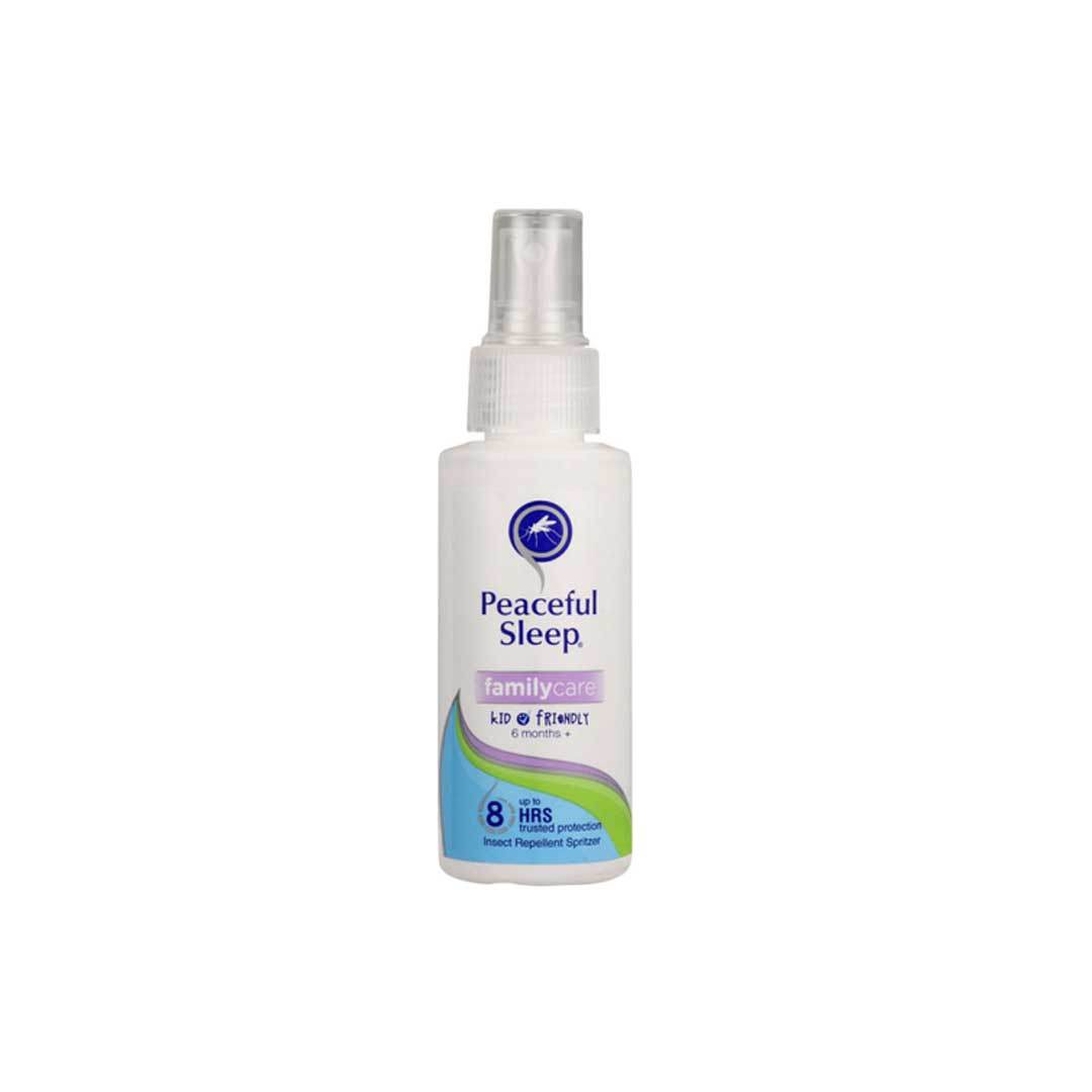Peaceful Sleep Mosquito Repellent Family Care Spritzer, 100ml - Vaids PharmacyPeaceful Sleep Mosquito Repellent Family Care Spritzer, 100mlPeaceful SleepVaids Pharmacy184074