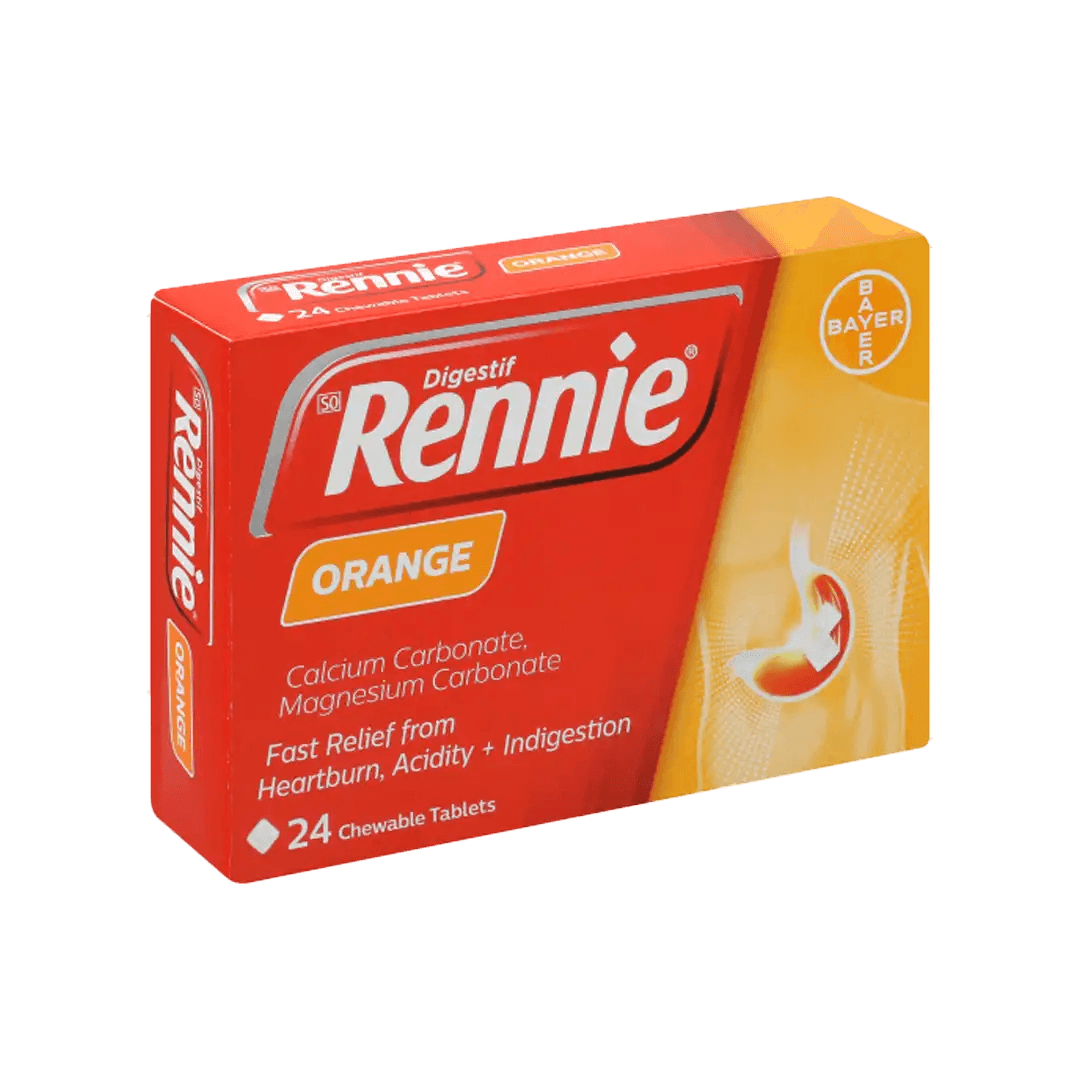 Rennie Antacid Orange Tablets, 24's - Vaids PharmacyRennie Antacid Orange Tablets, 24'sBayerVaids Pharmacy167711