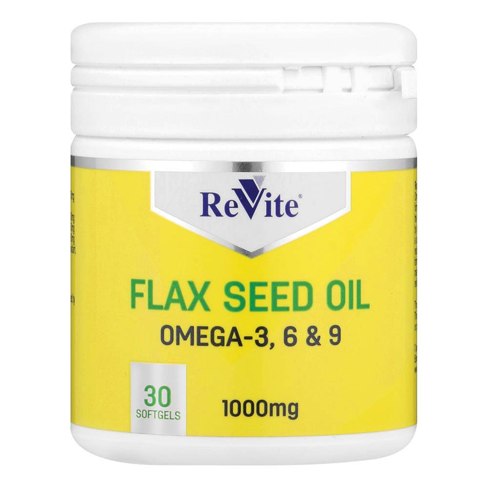 Revite Flax Seed Oil 1000Mg, 30's - Vaids PharmacyRevite Flax Seed Oil 1000Mg, 30'sReviteVaids Pharmacy230989