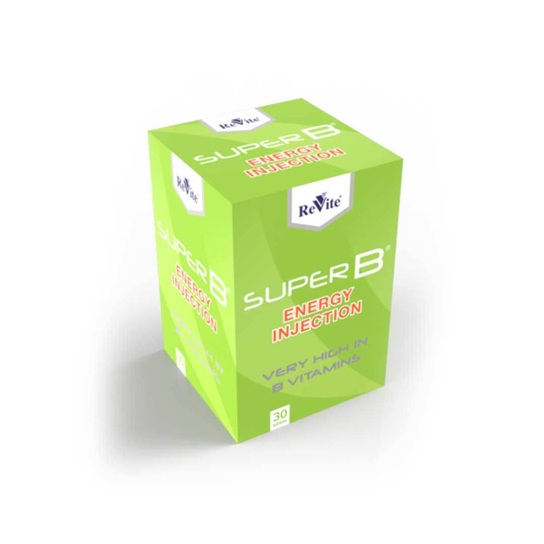 ReVite Super B Energy Injection Tabs, 30's - Vaids PharmacyReVite Super B Energy Injection Tabs, 30'sReViteVaids Pharmacy72938