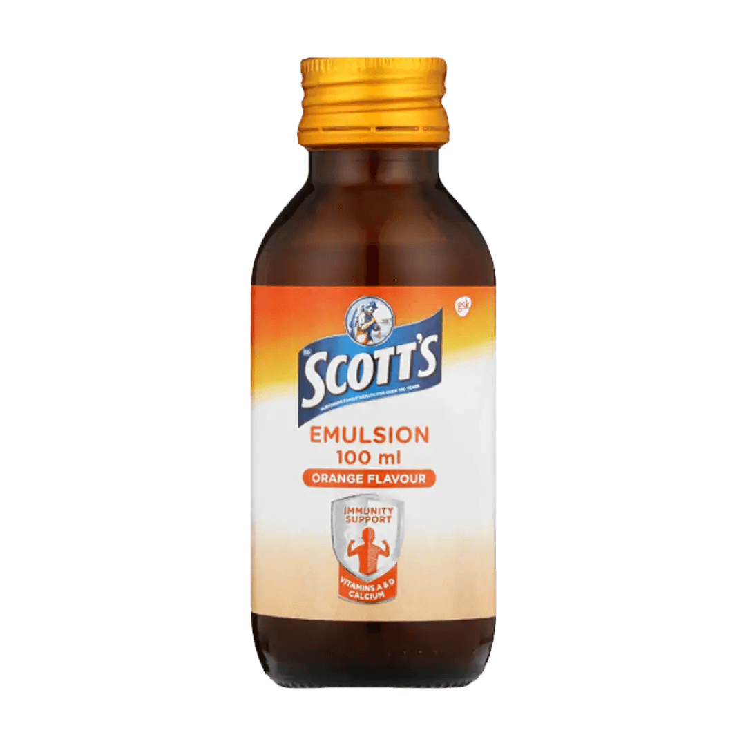 Scotts Emulsion Orange, 100ml - Vaids PharmacyScotts Emulsion Orange, 100mlScotts EmulsionVaids Pharmacy875163009