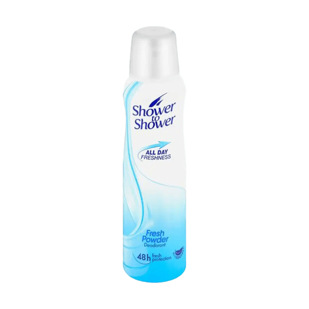 Shower To Shower Deodorant Powder Fresh, 150ml - Vaids PharmacyShower To Shower Deodorant Powder Fresh, 150mlShower to ShowerVaids Pharmacy48400