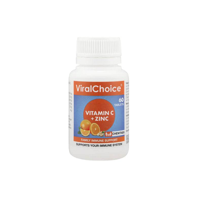 ViralChoice Zinc & Vitamin C Chewable Tablets , 60's - Vaids PharmacyViralChoice Zinc & Vitamin C Chewable Tablets , 60'sViralChoiceVaids Pharmacy259589