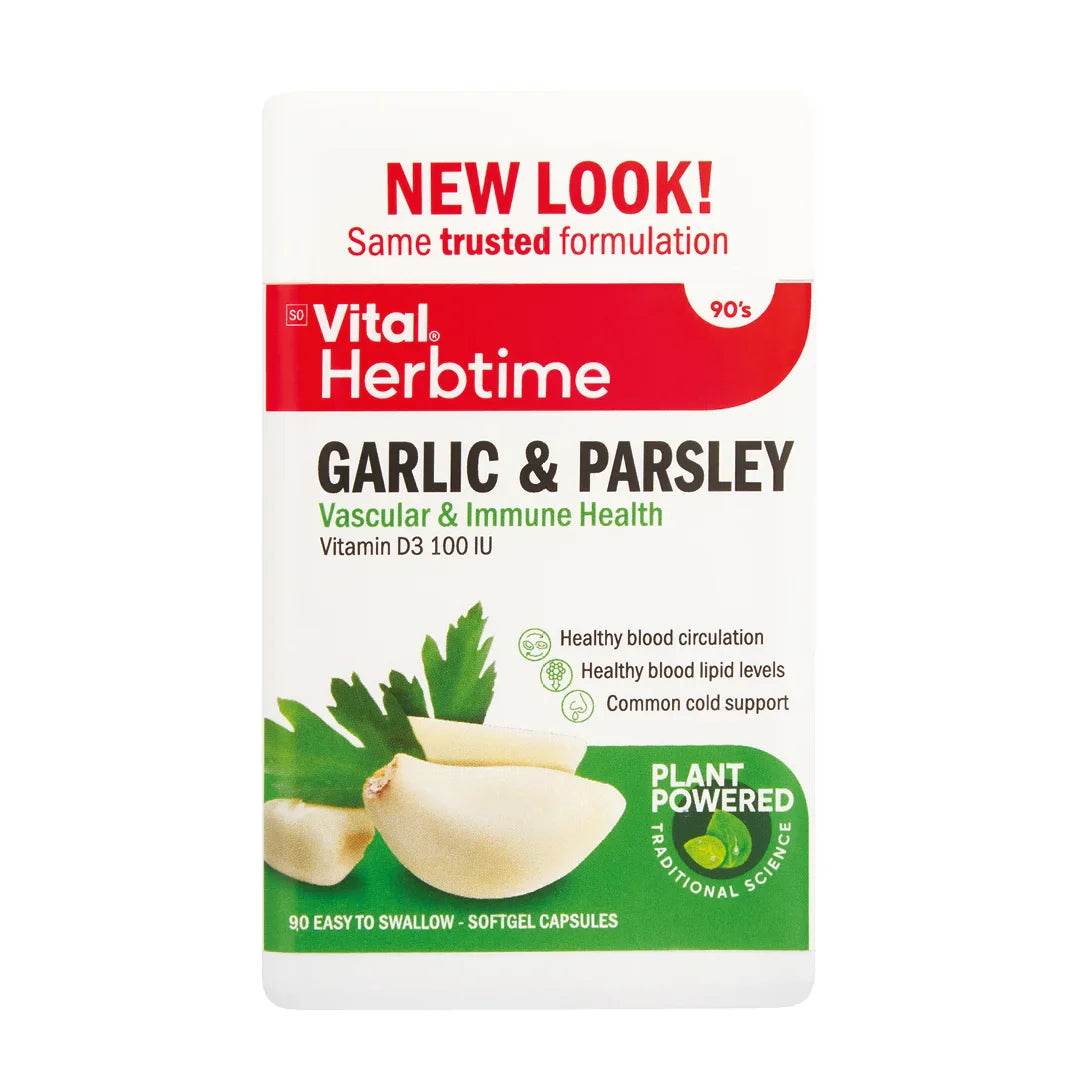 Vital Garlic & Parsley Capsules, 90's - Vaids PharmacyVital Garlic & Parsley Capsules, 90'sVitalVaids Pharmacy845299018