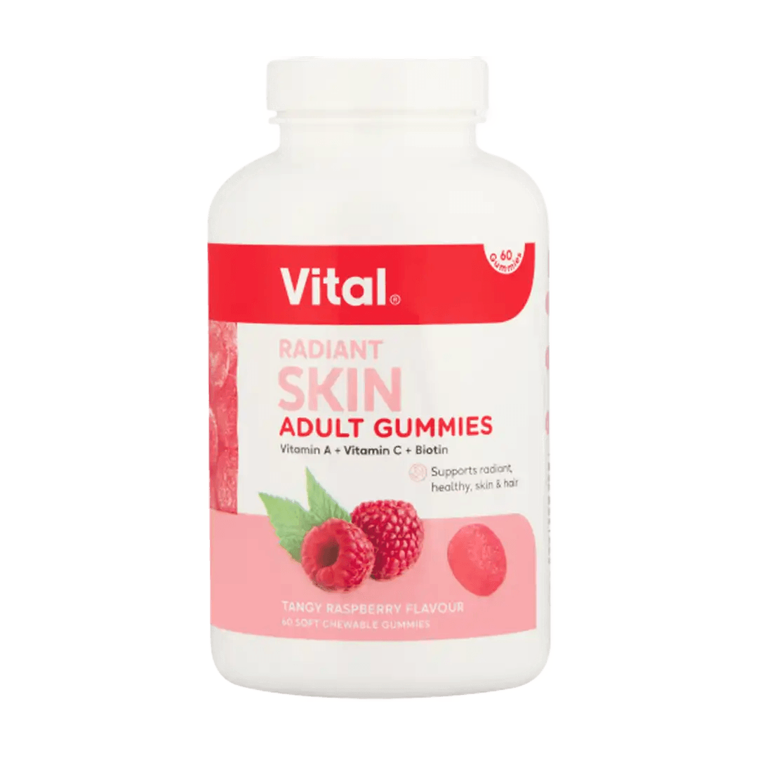 Vital Gummies Radiant Skin, 60s - Vaids PharmacyVital Gummies Radiant Skin, 60sVitalVaids Pharmacy278816