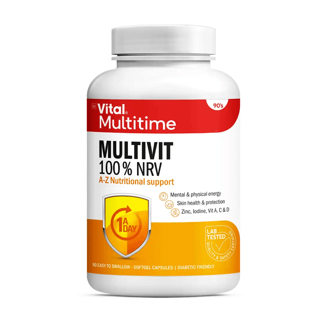 Vital Multivitamin 100% NRV Capsules, 90's - Vaids PharmacyVital Multivitamin 100% NRV Capsules, 90'sVital