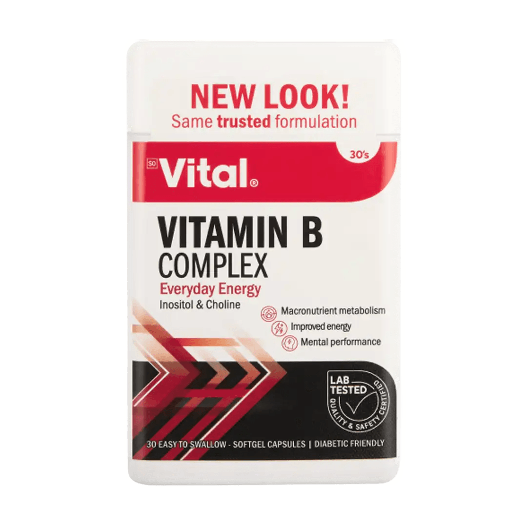 Vital Vitamin B Complex Daily Pack Tablets, 30's - Vaids PharmacyVital Vitamin B Complex Daily Pack Tablets, 30'sVital