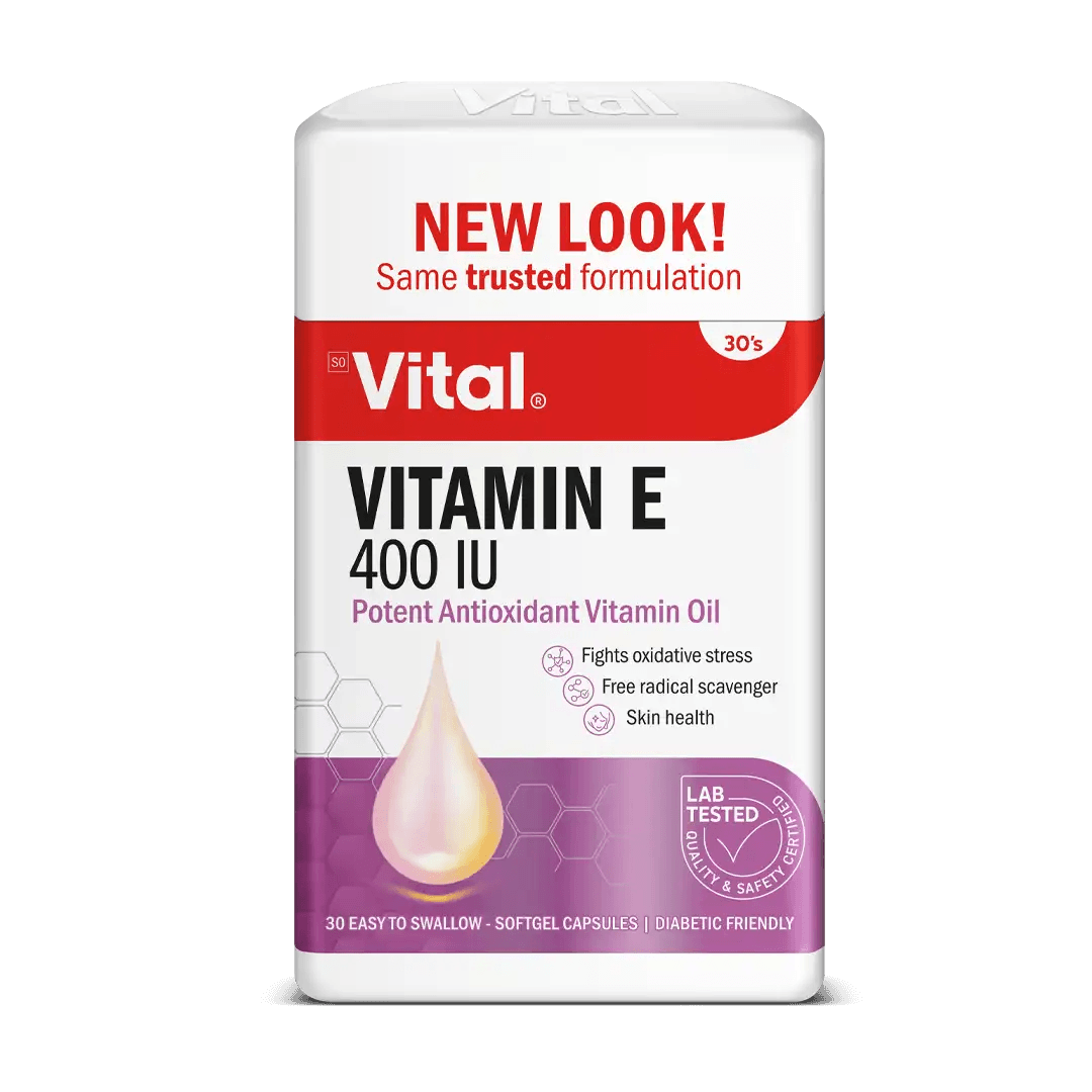 Vital Vitamin E 400 IU Capsules, 30's - Vaids PharmacyVital Vitamin E 400 IU Capsules, 30'sVitalVaids Pharmacy846090007