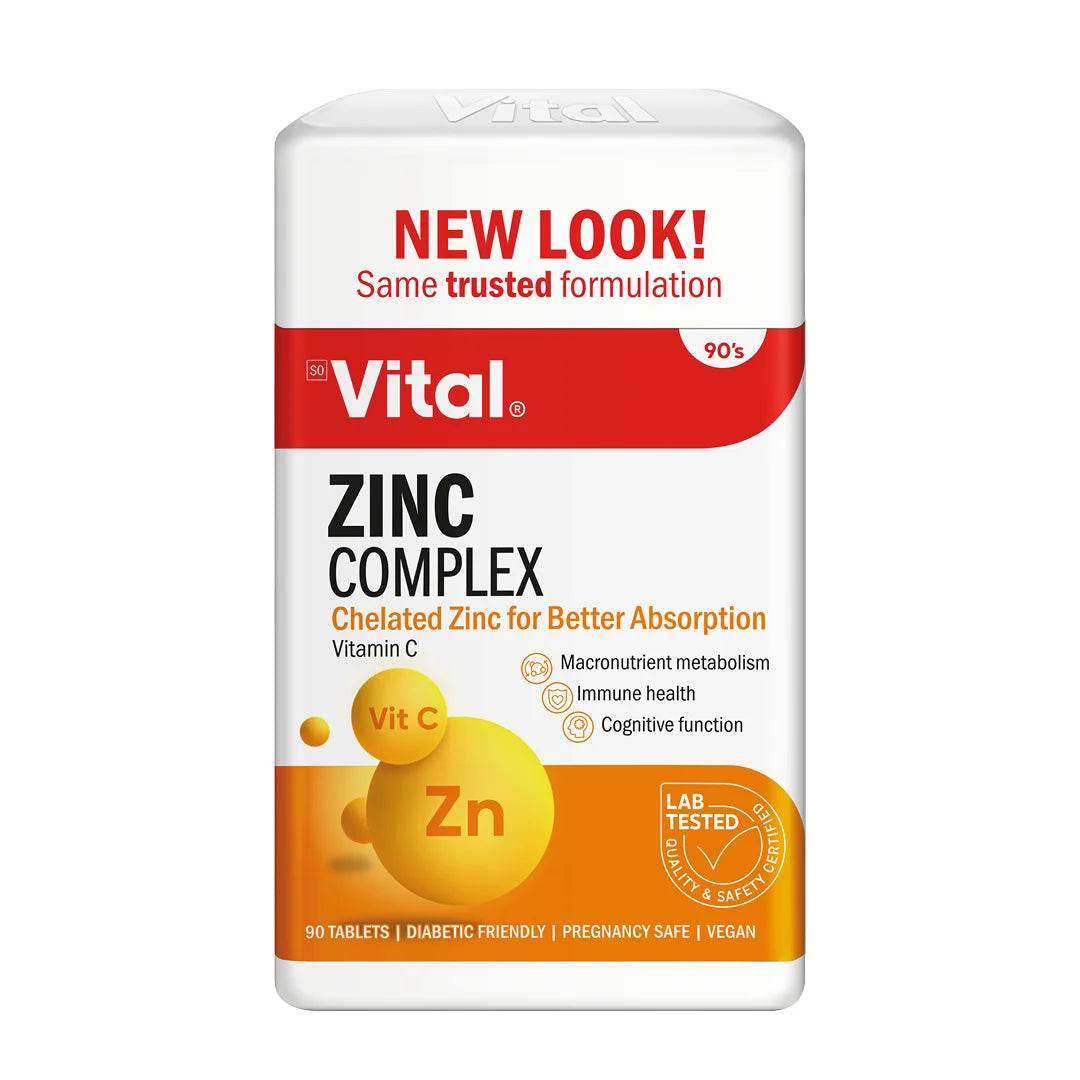 Vital Zinc Complex Tablets, 90 - Vaids PharmacyVital Zinc Complex Tablets, 90VitalVaids Pharmacy799386006