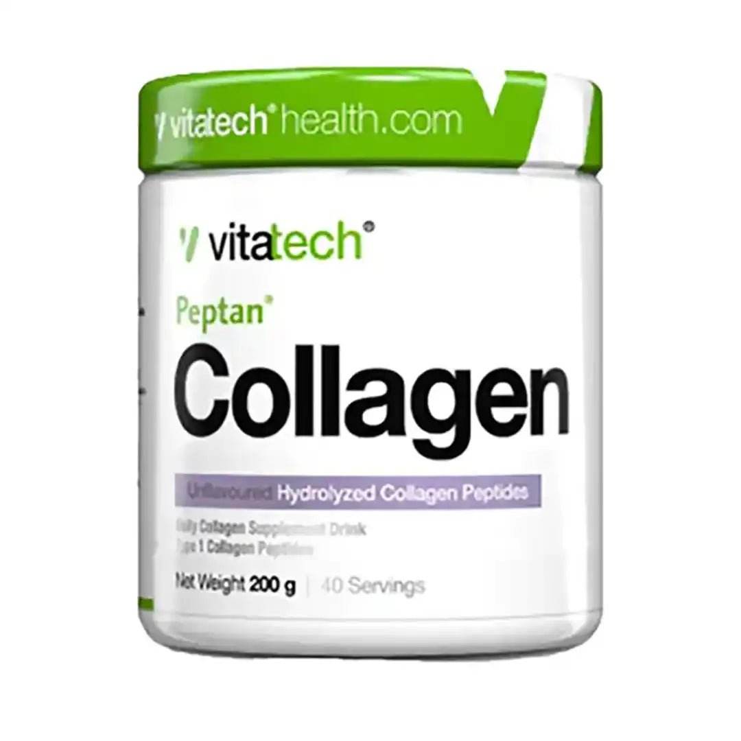 Vitatech Collagen Peptan Unflavoured, 200g - Vaids PharmacyVitatech Collagen Peptan Unflavoured, 200gVitatech