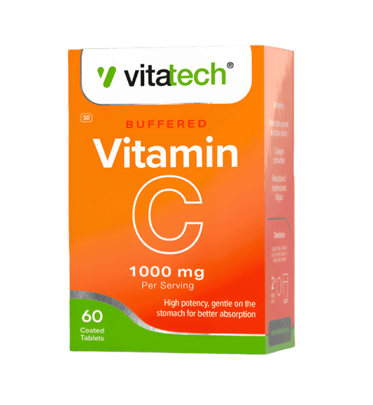 Vitatech Vitamin C Tablets, 60's - Vaids PharmacyVitatech Vitamin C Tablets, 60'sVitatech