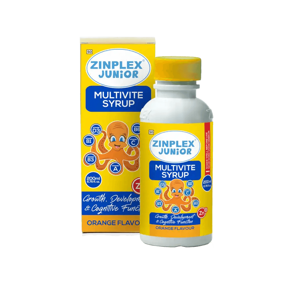Zinplex Junior Multivite Syrup Orange, 200ml - Vaids PharmacyZinplex Junior Multivite Syrup Orange, 200mlZinplex
